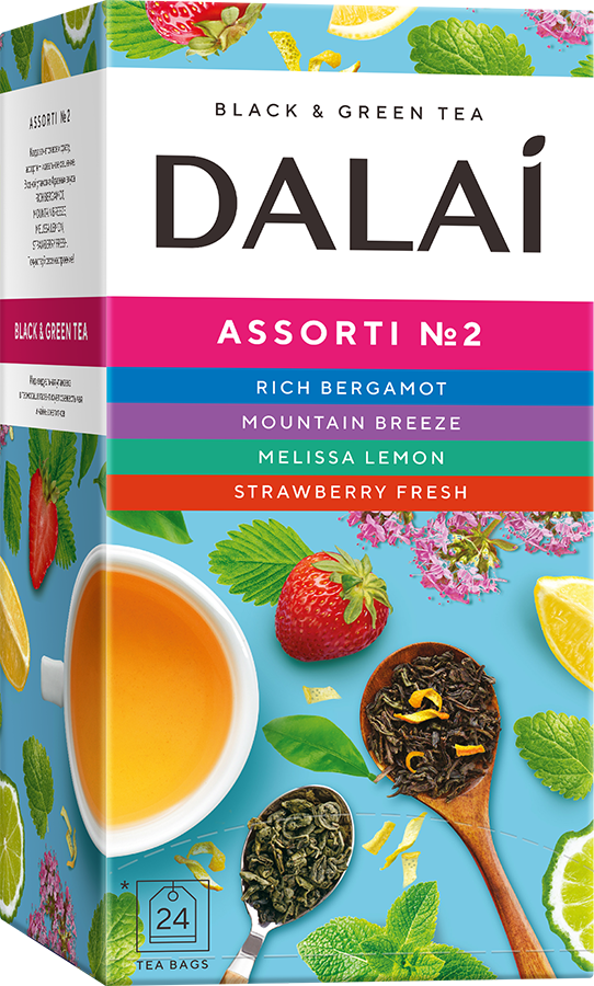 Чай черный Dalai Assorti №2  24 конв.