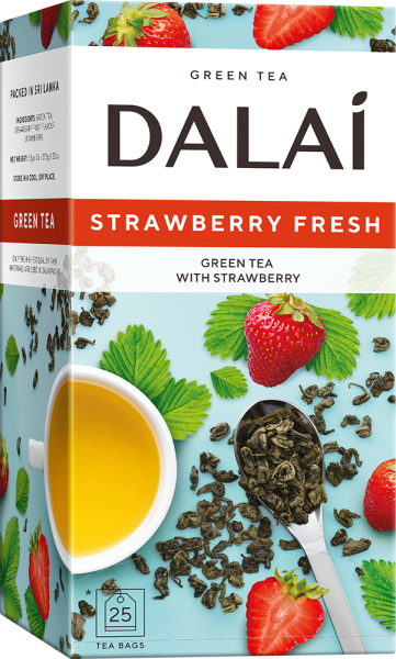 Чай зеленый Dalai Strawberry fresh 25 конв. Шри-Ланка
