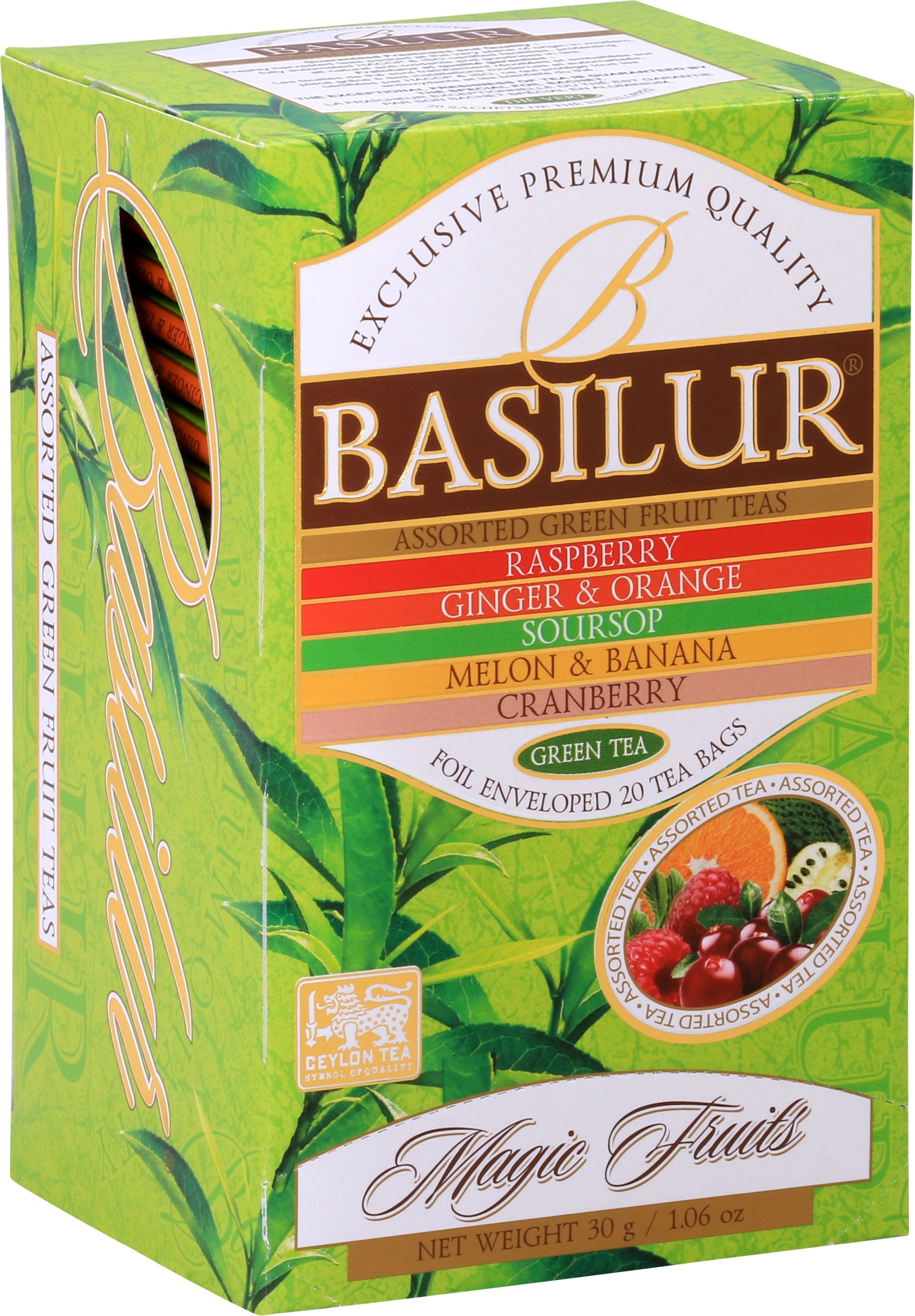 Чай "Basilur""Magic fruits"  ASSORTED GREEN 25 конв.