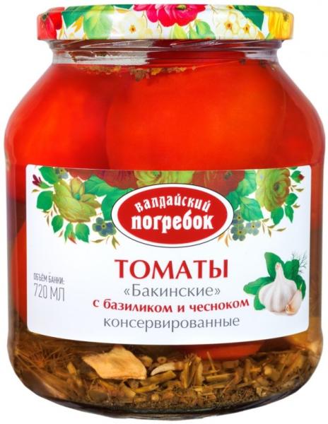 Томаты «Бакинские» консервированные «Валдайский погребок» 720мл