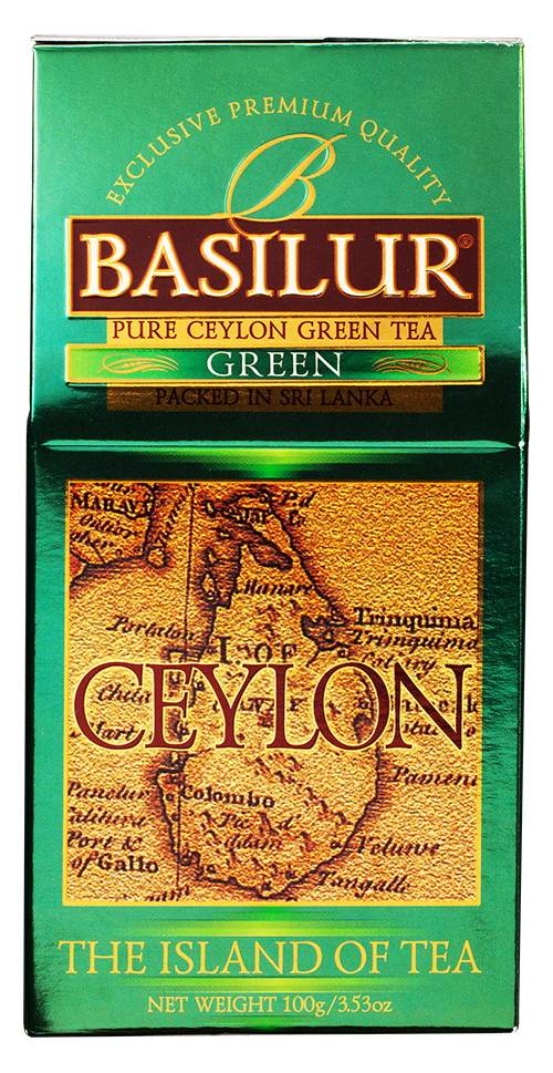 Чай Basilur колл. Чайный остров Цейлон "Зеленый" 100 г