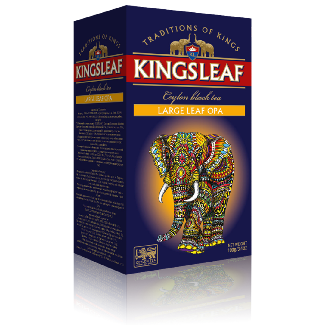  Чай "KINGSLEAF" Черный крупнолистовой 100 г