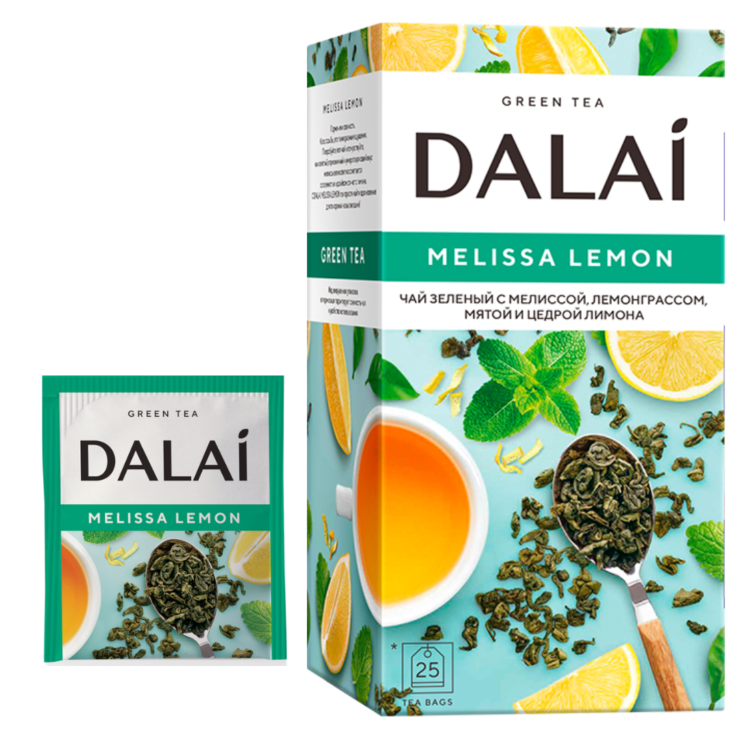Чай зеленый Dalai  Melissa Lemon 25 конв.