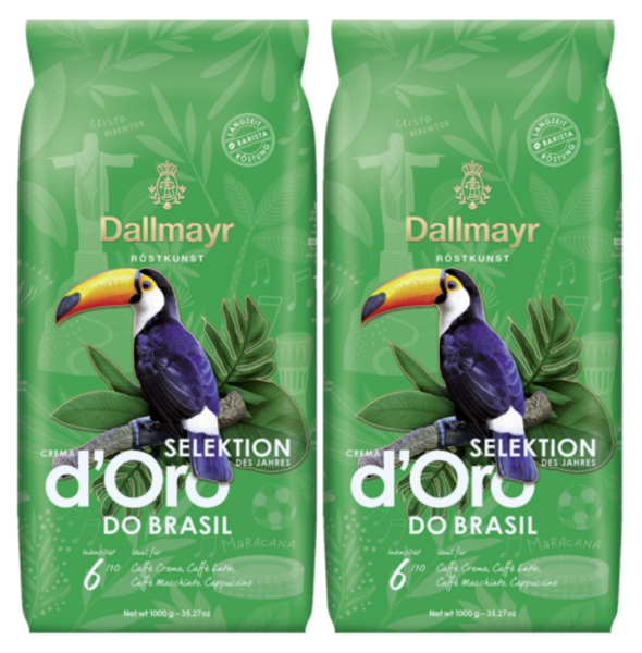 Кофе Dallmayr Crema d'Oro Selektion Des Jahres do Brazil в зернах 2 кг.