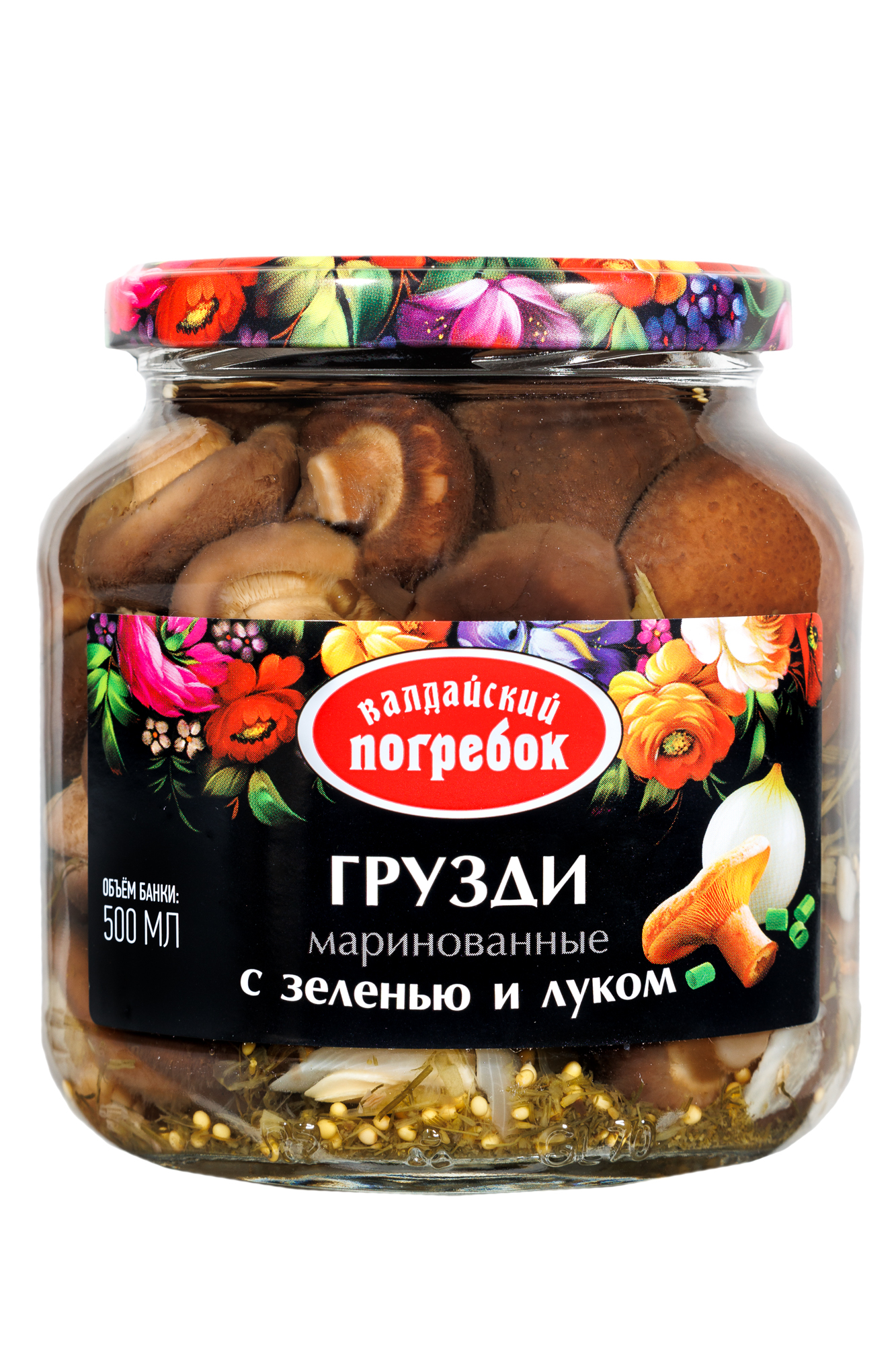 Грузди маринованные  «Валдайский погребок» 500 мл.