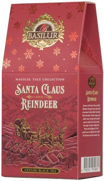 Чай зимний Basilur Волшебная сказка "Санта Клаус и северный олень" 75 гр.