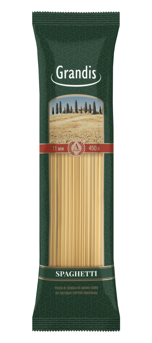 Макаронные изделия «Grandis».  Спагетти  450г