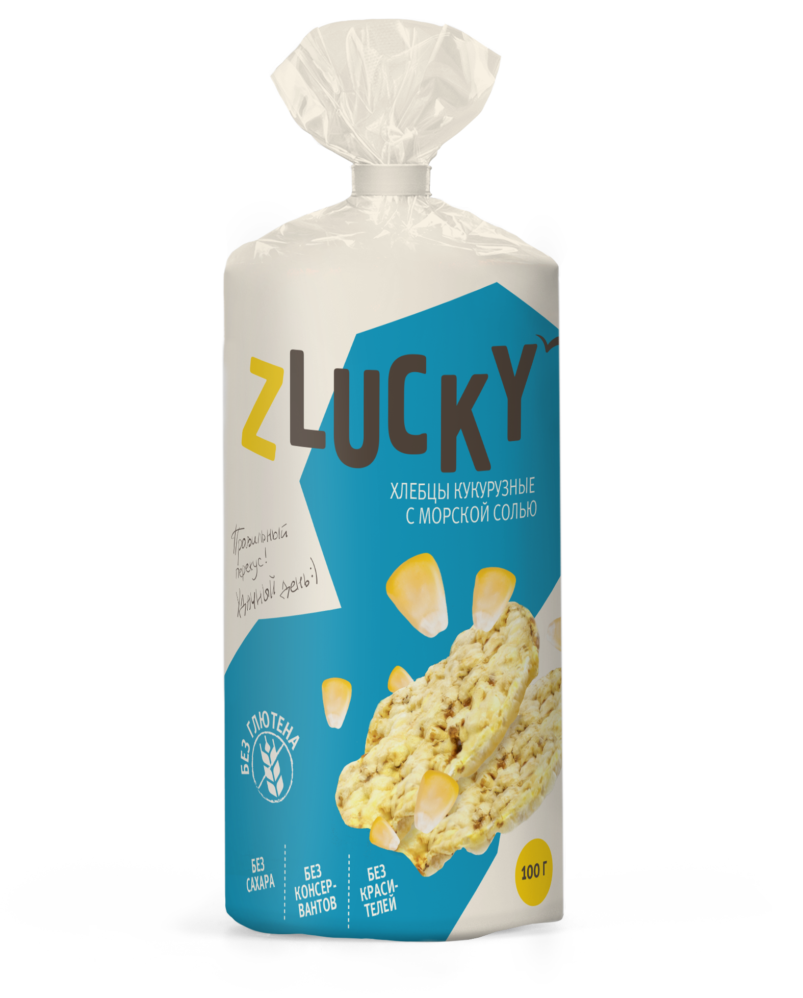 Хлебцы "Z LUCKY" Кукурузные с морской солью, 95 г